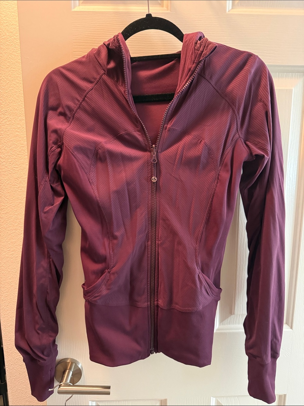 lululemon athletica Women's Zip Hoodie in Deep Plum